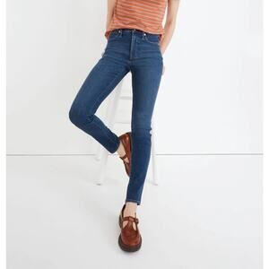 Madewell 10" High-Rise Skinny Jeans Slimming Fit Medium Wash Denim Womens Sz 27